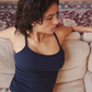 Ribbed Bra Top Navy