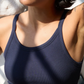 High Neck Bra Top Navy