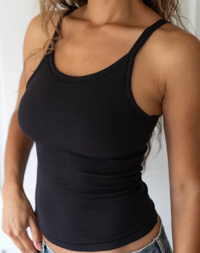 High Neck Bra Top Black