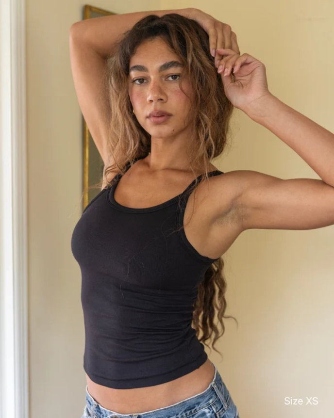 High Neck Bra Top Black