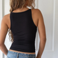 High Neck Bra Top Black