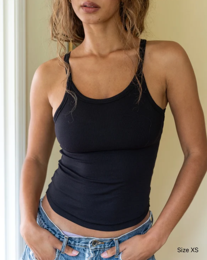 High Neck Bra Top Black