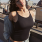 High Neck Bra Top Black