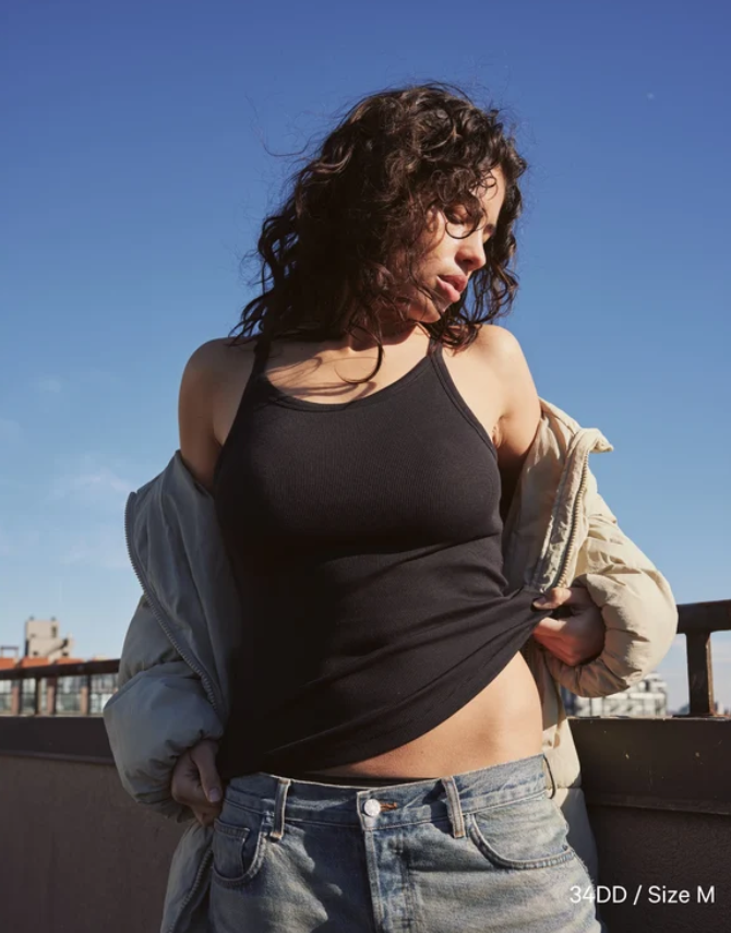 High Neck Bra Top Black