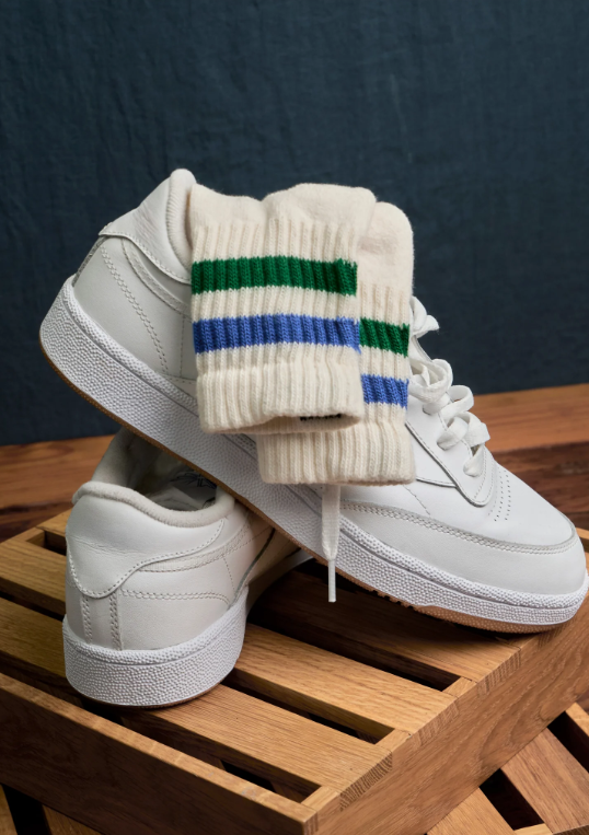 The Retro Stripe Quarter Crew