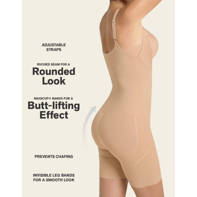 Step-in Body Shaper with Butt-Lifting Short Bottom