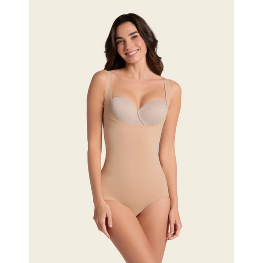 Plunge Back Classic Ultra Sculpting Body Shaper-LEONISA-1000 Palms