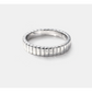 Textured Silver ring Stainless Steel-Bizou-1000 Palms