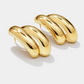 Golden Claw Earrings-Bizou-1000 Palms