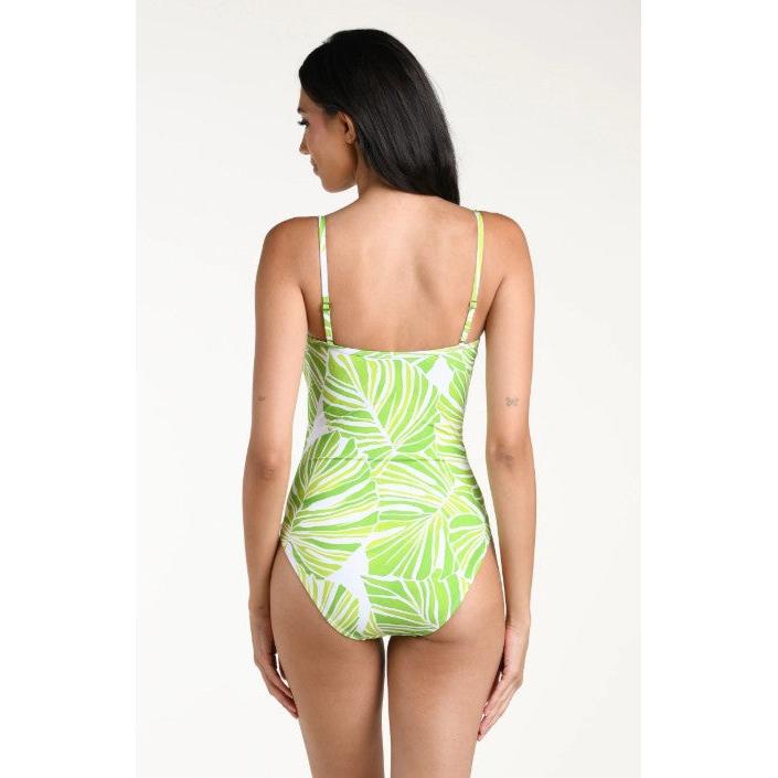 Serene Palm Bandeau One Piece-La Blanca-1000 Palms