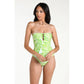 Serene Palm Bandeau One Piece-La Blanca-1000 Palms