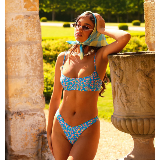 La Bella Invisible Underwire Crop Bikini Top-Kulani Kinis-1000 Palms