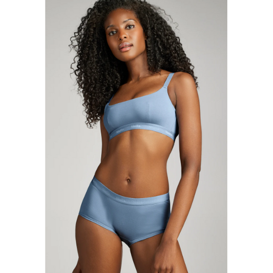 Organic Cotton Scoop Neck Bra-Siella-1000 Palms