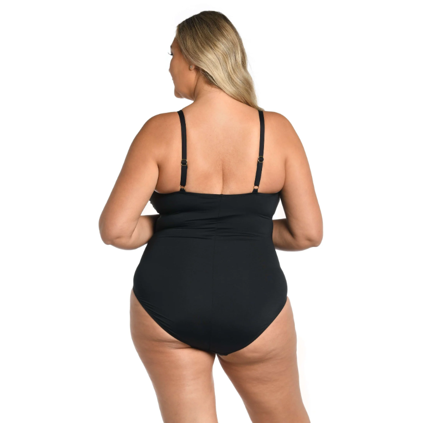 Island Goddess Lingerie One Piece Black-La Blanca-1000 Palms