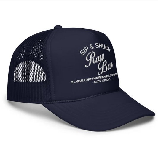 Raw Bar Trucker Hat-Kirty Studio-1000 Palms