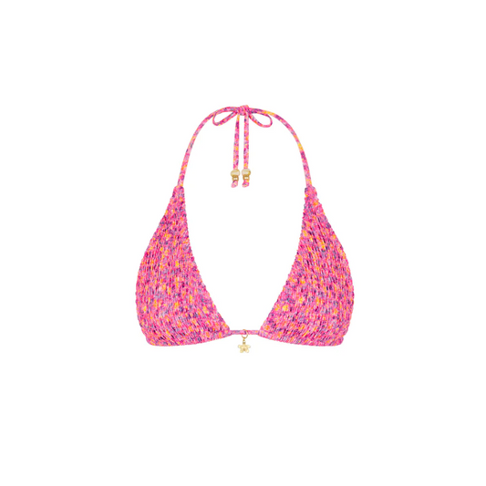 Gelato Bloom Shirred Halter Top-Kulani Kinis-1000 Palms