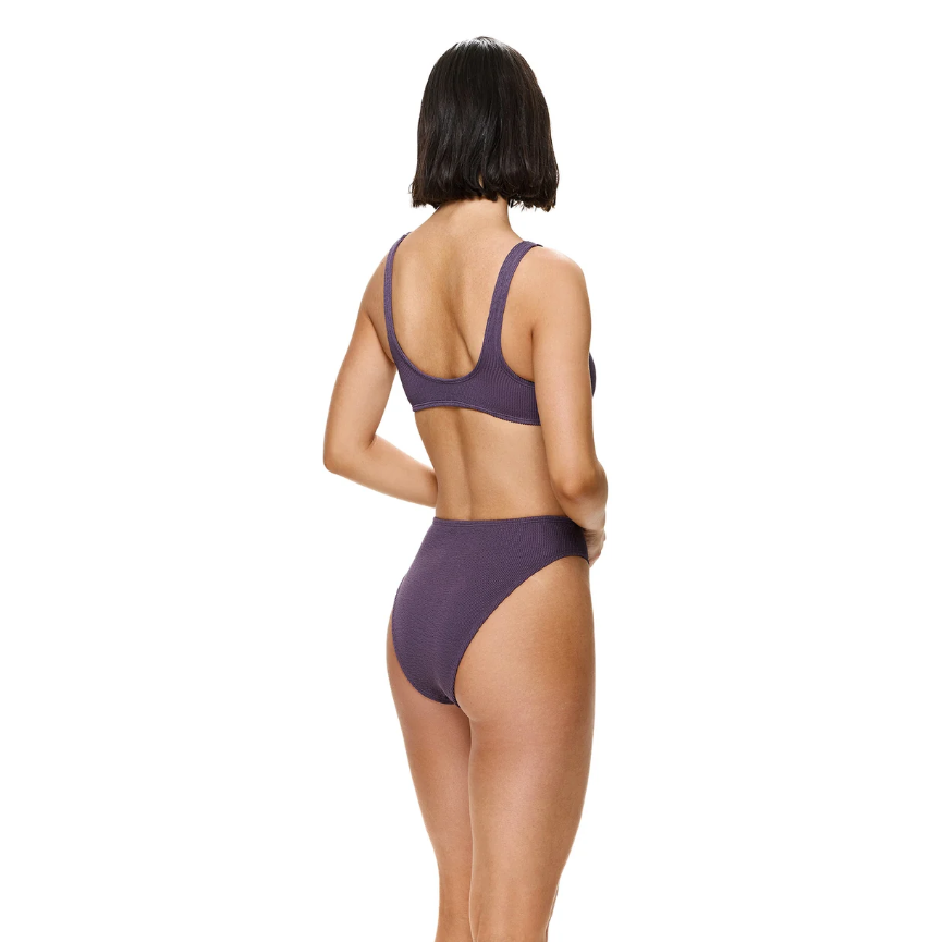 Aubergine High Waist & Leg Bottom-Gottex-1000 Palms