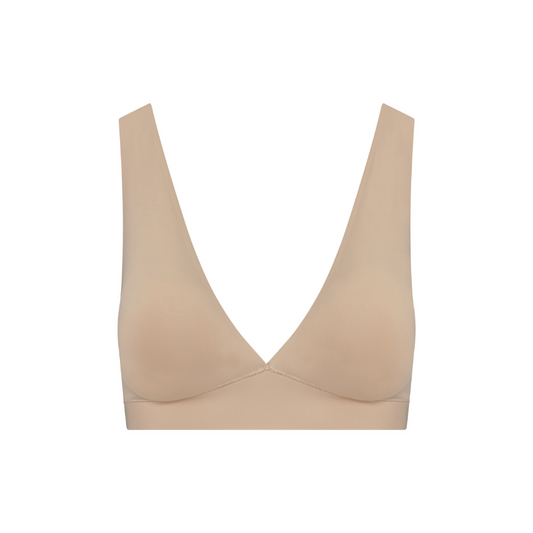 Deep Plunge Bra Top-Bye Bra-1000 Palms