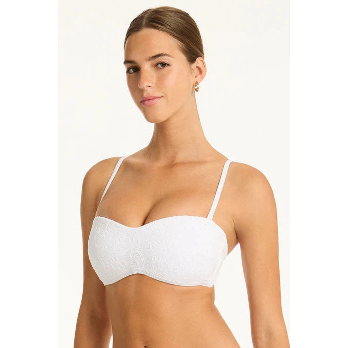 Interlace Seamless Bandeau Top-Sealevel-1000 Palms