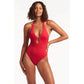 Essential Halter One Piece-Sealevel-1000 Palms