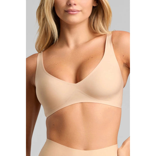 No Show Plunge Bra-Siella-1000 Palms