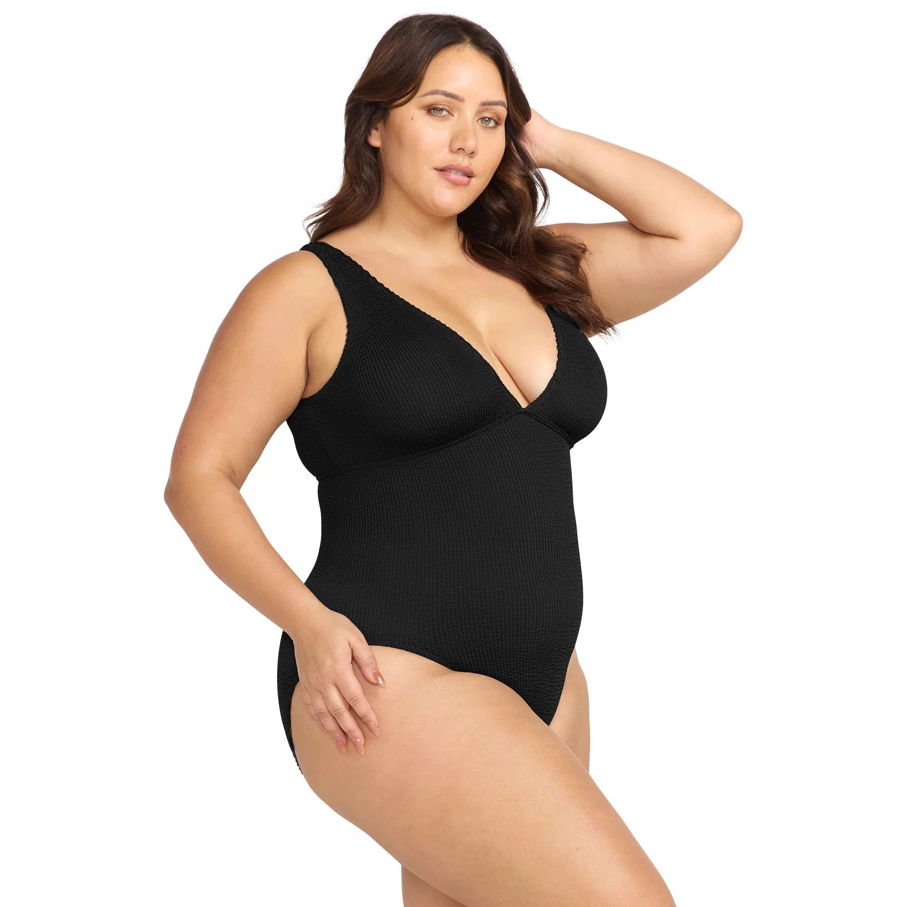 Arte V-Neck One Piece-ArteSands-1000 Palms