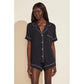 Gisele - The Relaxed Short PJ Set-eberjey-1000 Palms