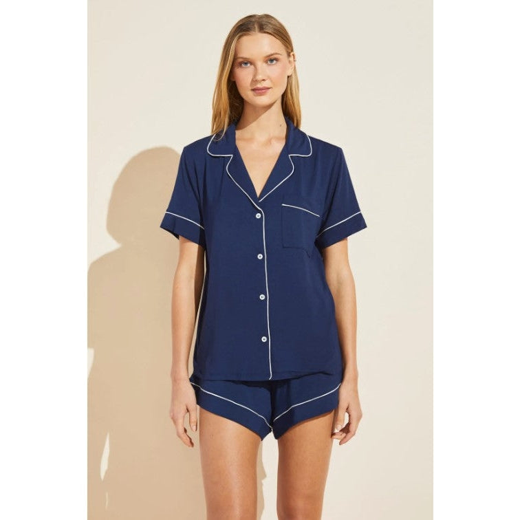 Gisele - The Relaxed Short PJ Set-eberjey-1000 Palms